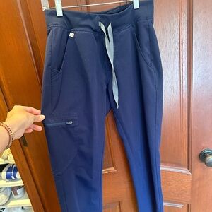Figs xs navy blue joggers